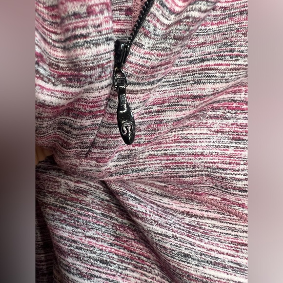Lululemon Runderful 1/2 Zip sz 8 Space Dye Camo Berry Rumble Multi / Black - Picture 15 of 16